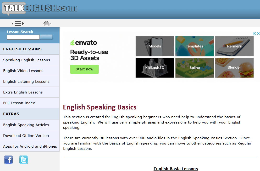 TalkEnglish.com（初級者むけ）<