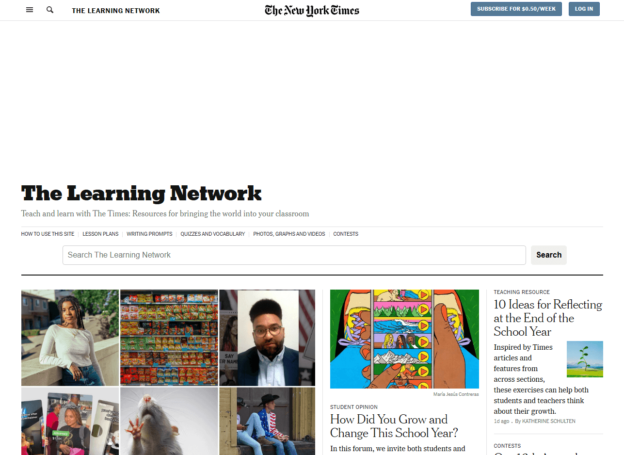 Teaching&Learning With Tne New York Times（初級者むけ）